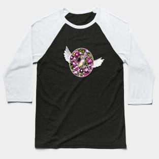 Bird and Bird Wings Baseball T-Shirt